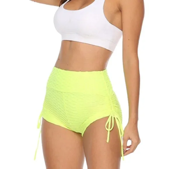 Gustave Design Butt Lifting High Waist Yoga Shorts - Picture 3 of 6